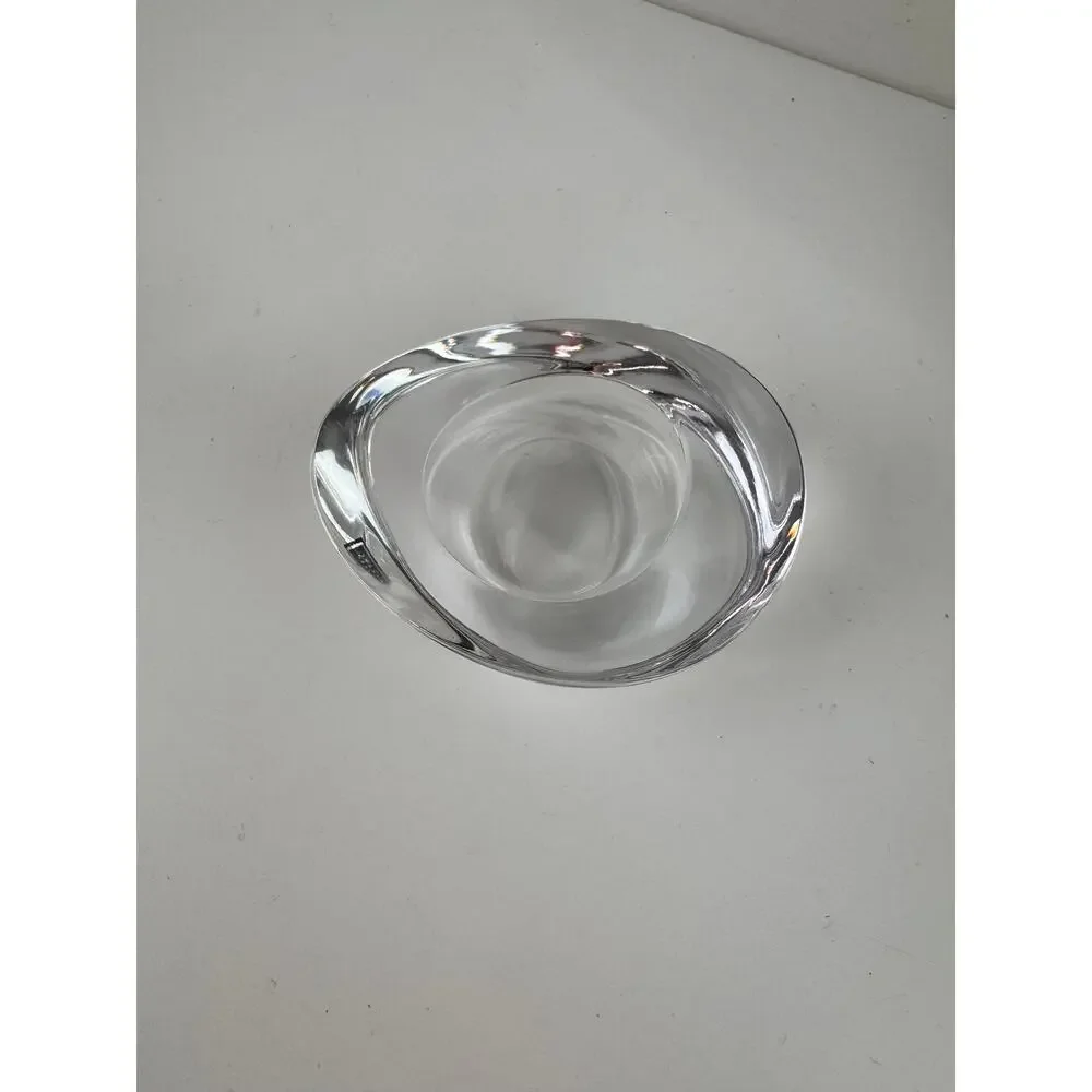 Vintage NAMBE Clear Twist Votive Candle Holder Crystal Glass Home Decorative
